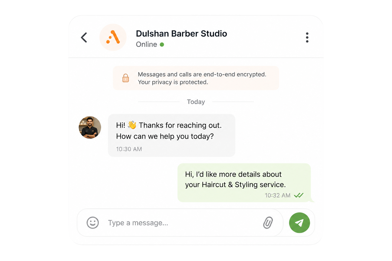We start the conversation